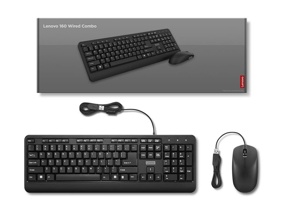 Lenovo 160 Keyboard & Mouse Wired Combo - Image 4