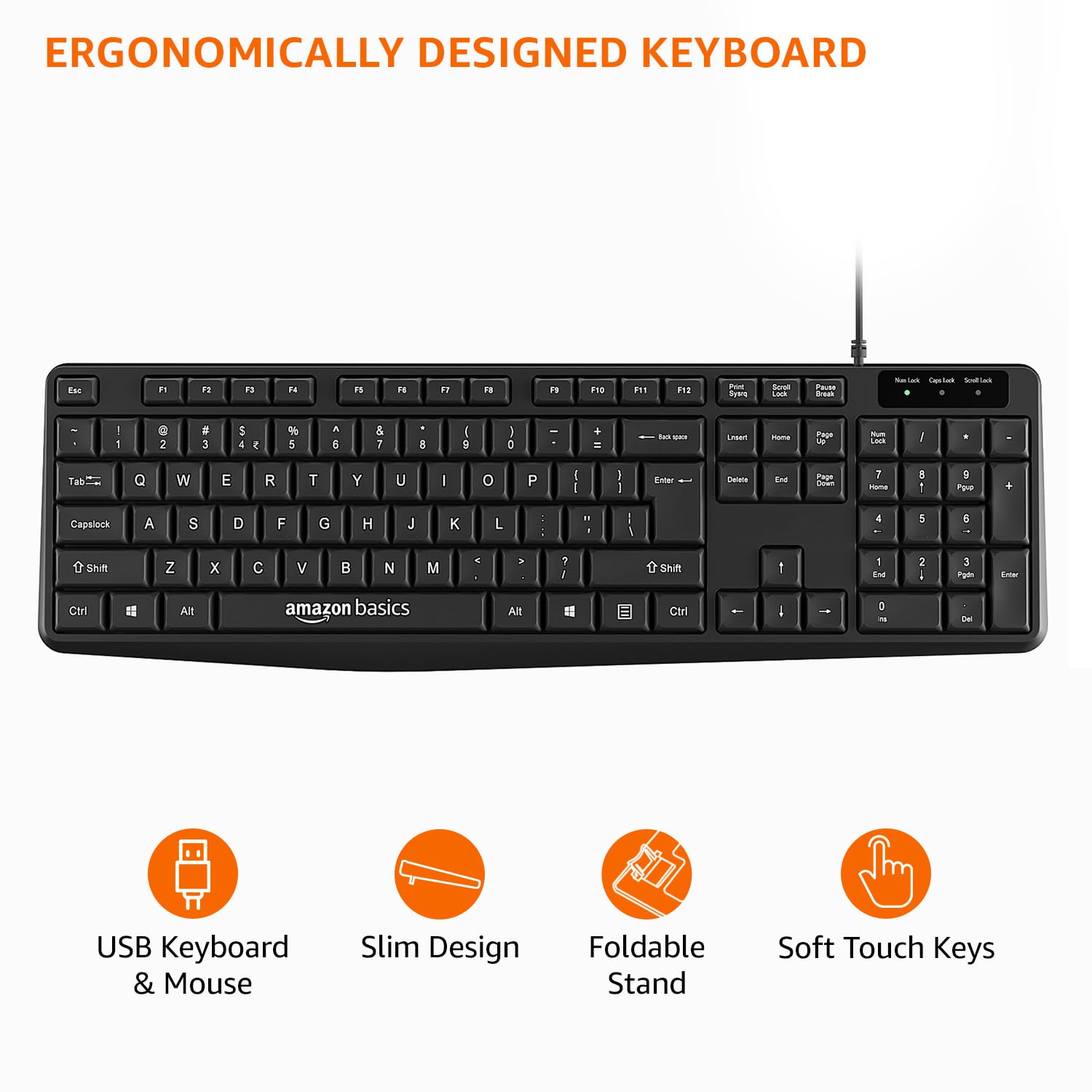 Amazon Basics Wired Keyboard and Mouse Combo - Image 3