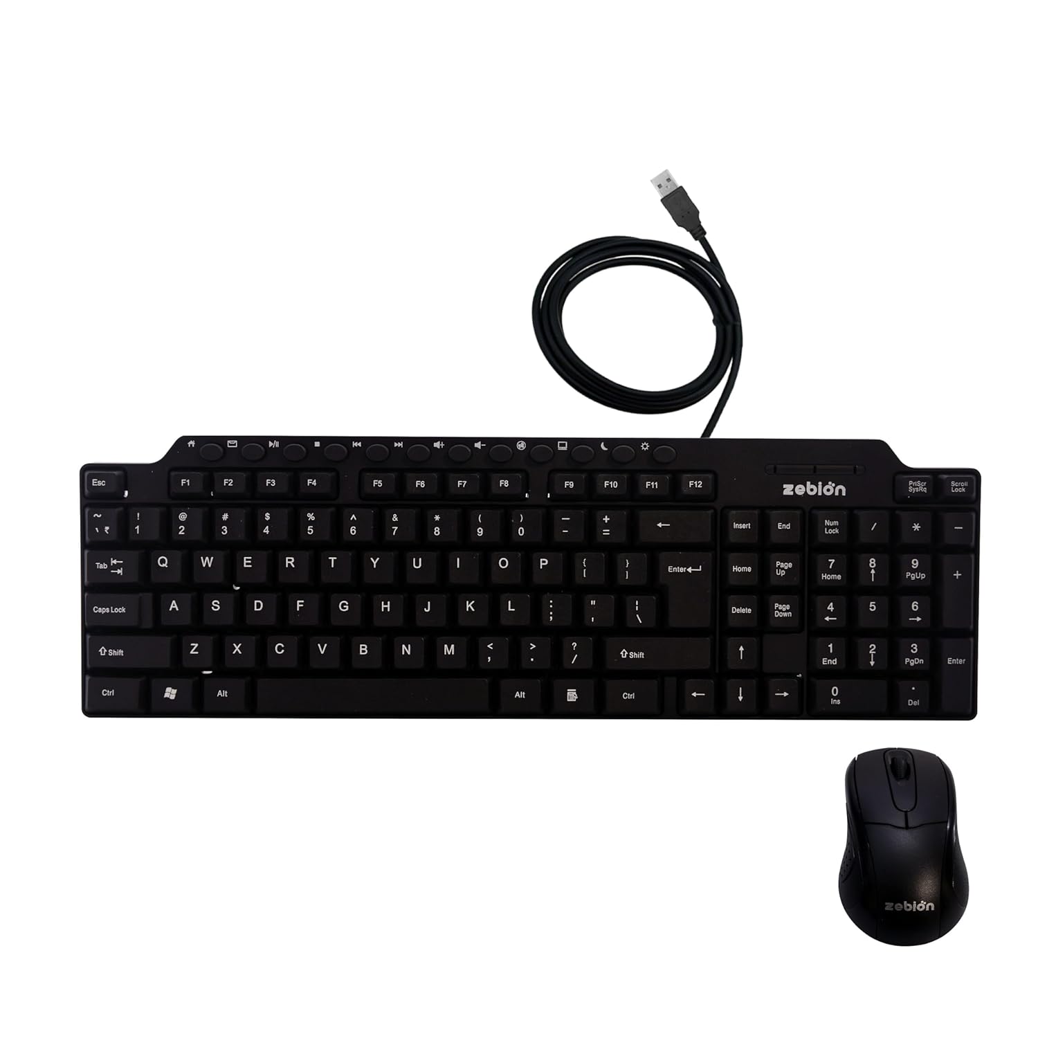 ZEBION Vikings Wired Keyboard Mouse Combo
