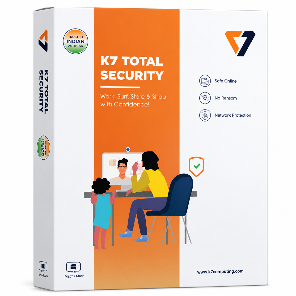 K7 Total Security – 1 PC’s, 3 Years